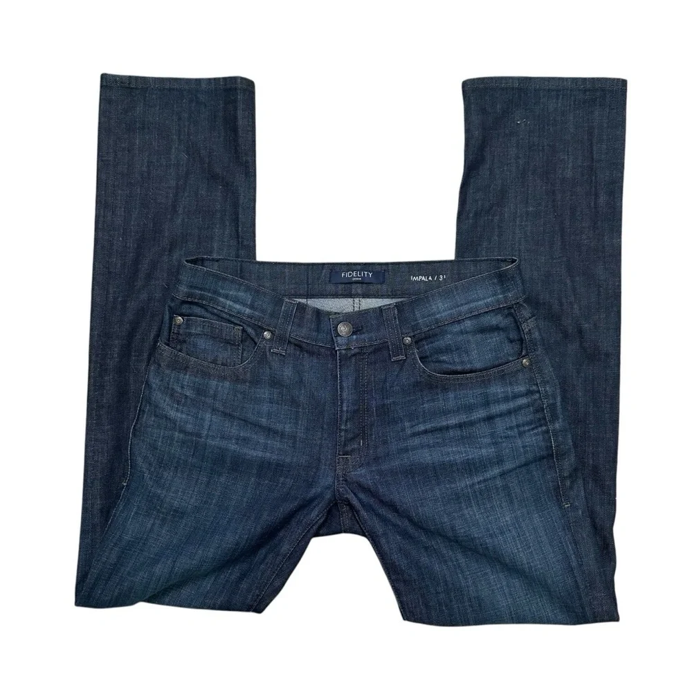 Fidelity Denim Men’s 31 Waist Dark Wash Impala Straight Leg Jean